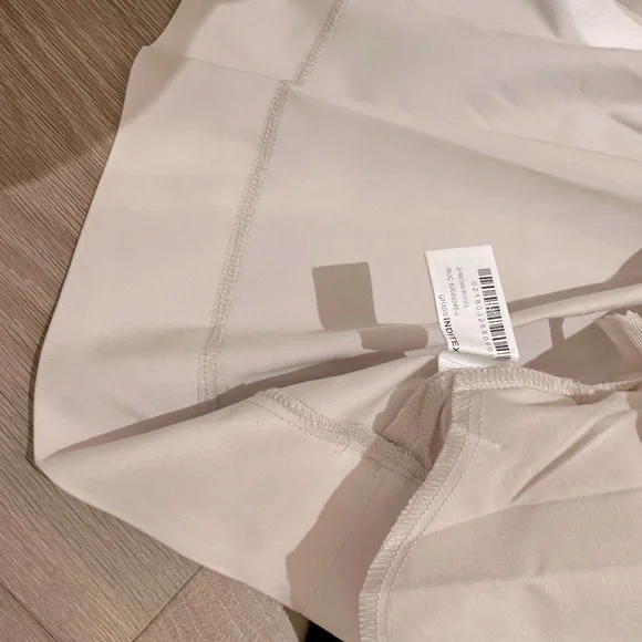 NWT 🌟 Zara Cream belted mini dress XS - Picture 7 of 10